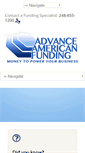 Mobile Screenshot of advanceamericanfunding.com